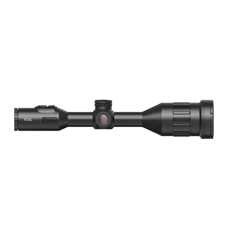 The built-in electronic rangefinder thermal imaging scope features AI+ super-resolution technology for clearer images, with a resolution of 640×512.