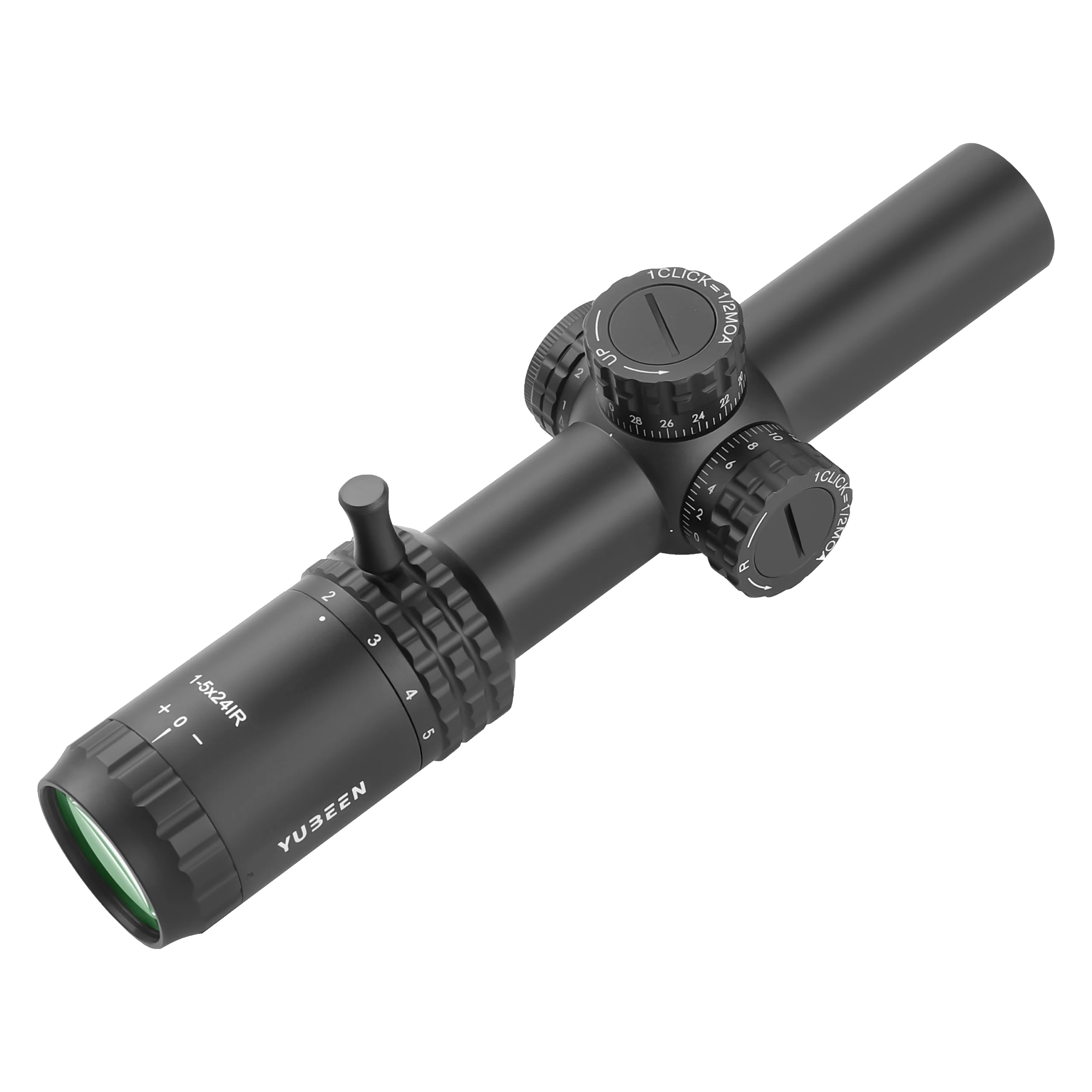 Yubeen BS1-5×24 riflescope three-quarter view