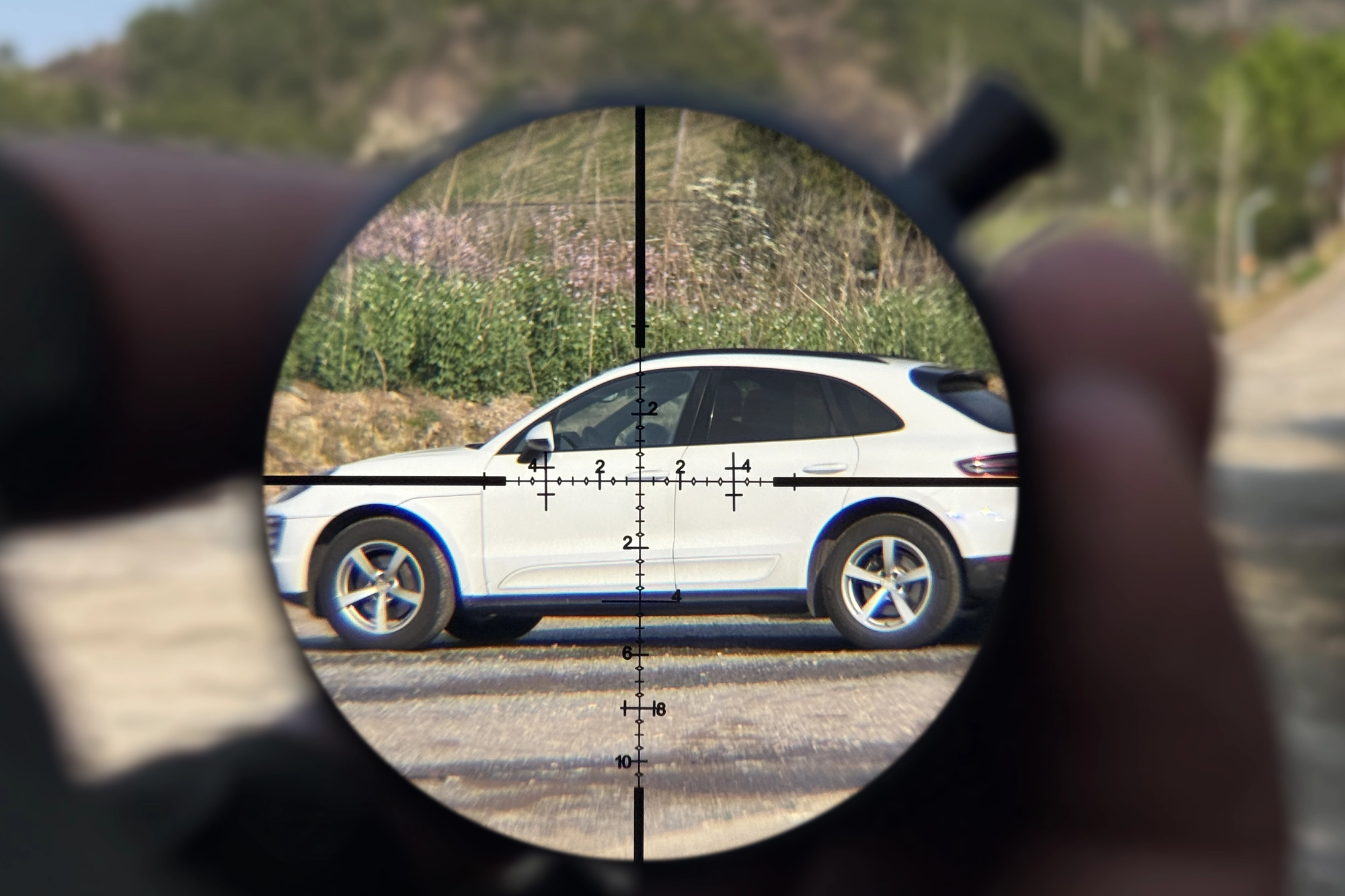 Viewing reference through the Yubeen ED3-15×50 SFIR FFP reticle