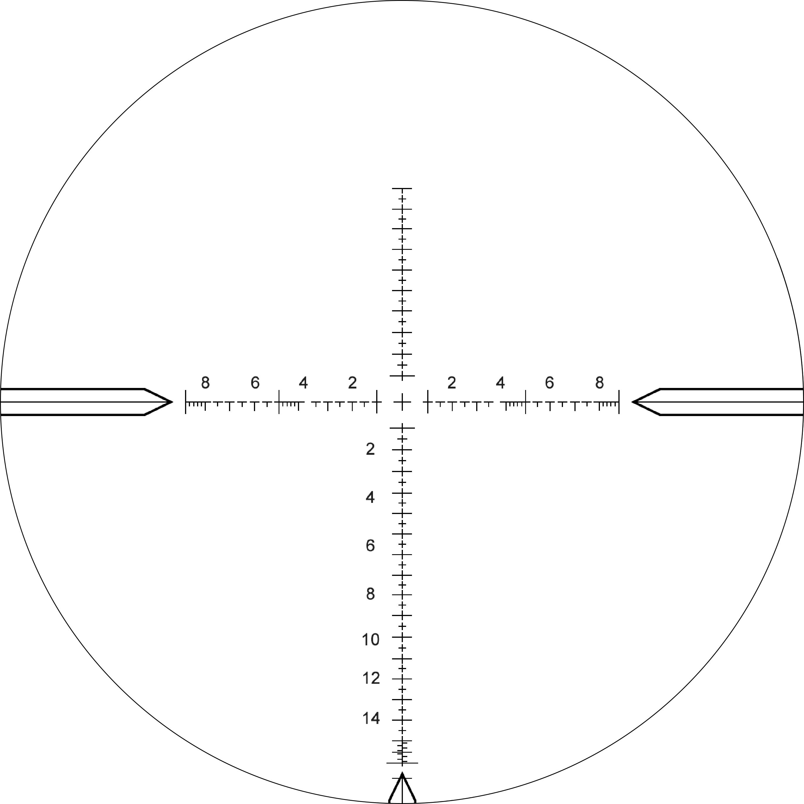 PT6-24×50 SF SFP reticle view
