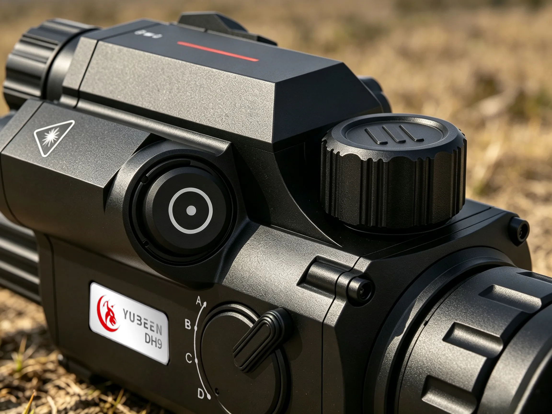 Close-up of Yubeen DH9 controls in an outdoor environment