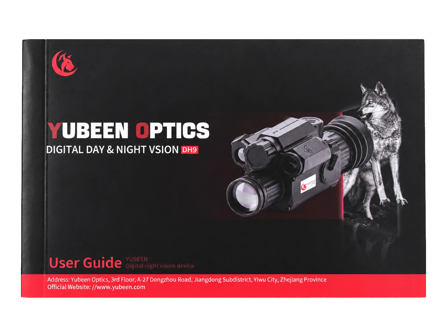 User manual supplied with DH9